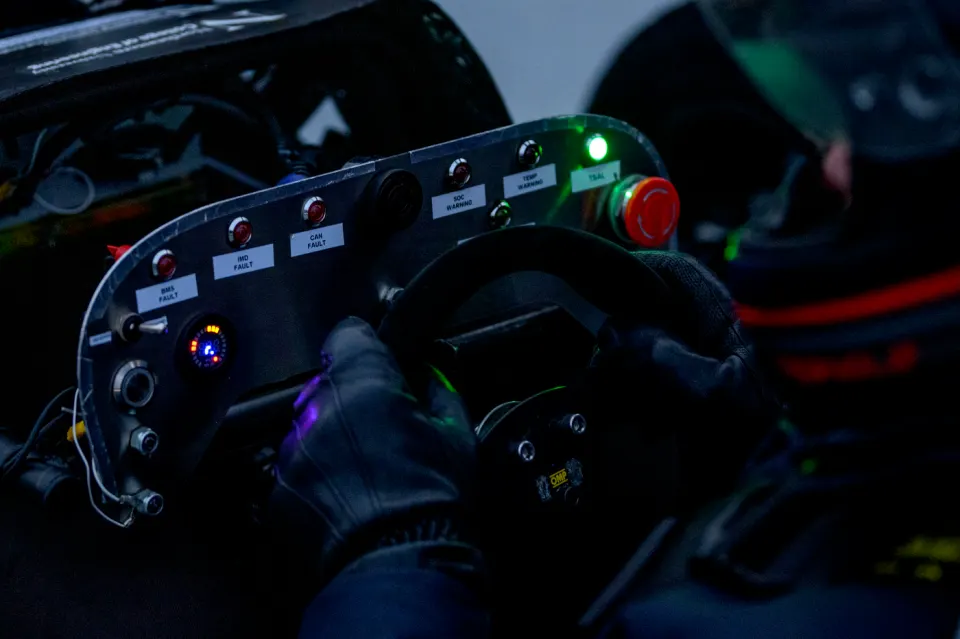 Formula SAE electric vehicle dashboard