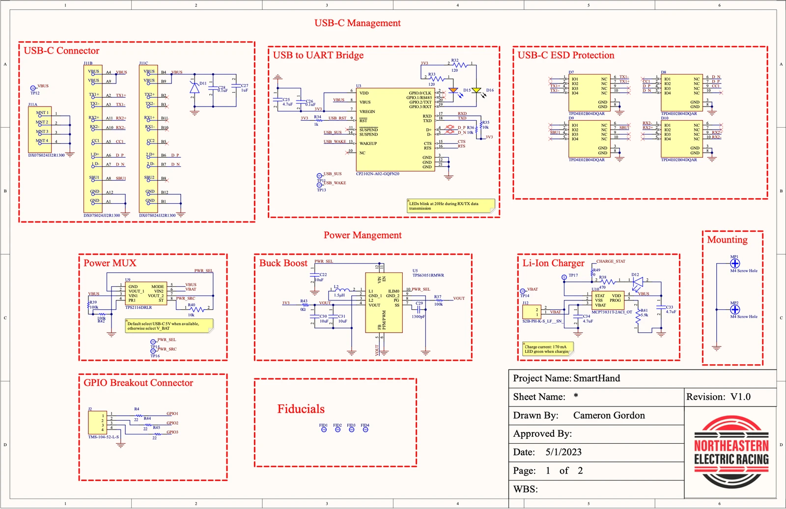 Schematic page 2 — power architecture